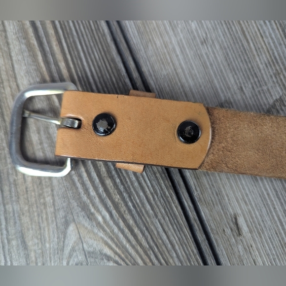 SS Double S Western Children's Leather Belt With Roping Cowboy & Horse Embossed - Picture 10 of 16